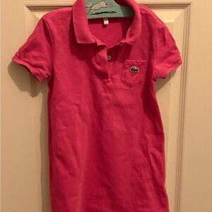 Lacoste Vibrant Pink girls dress